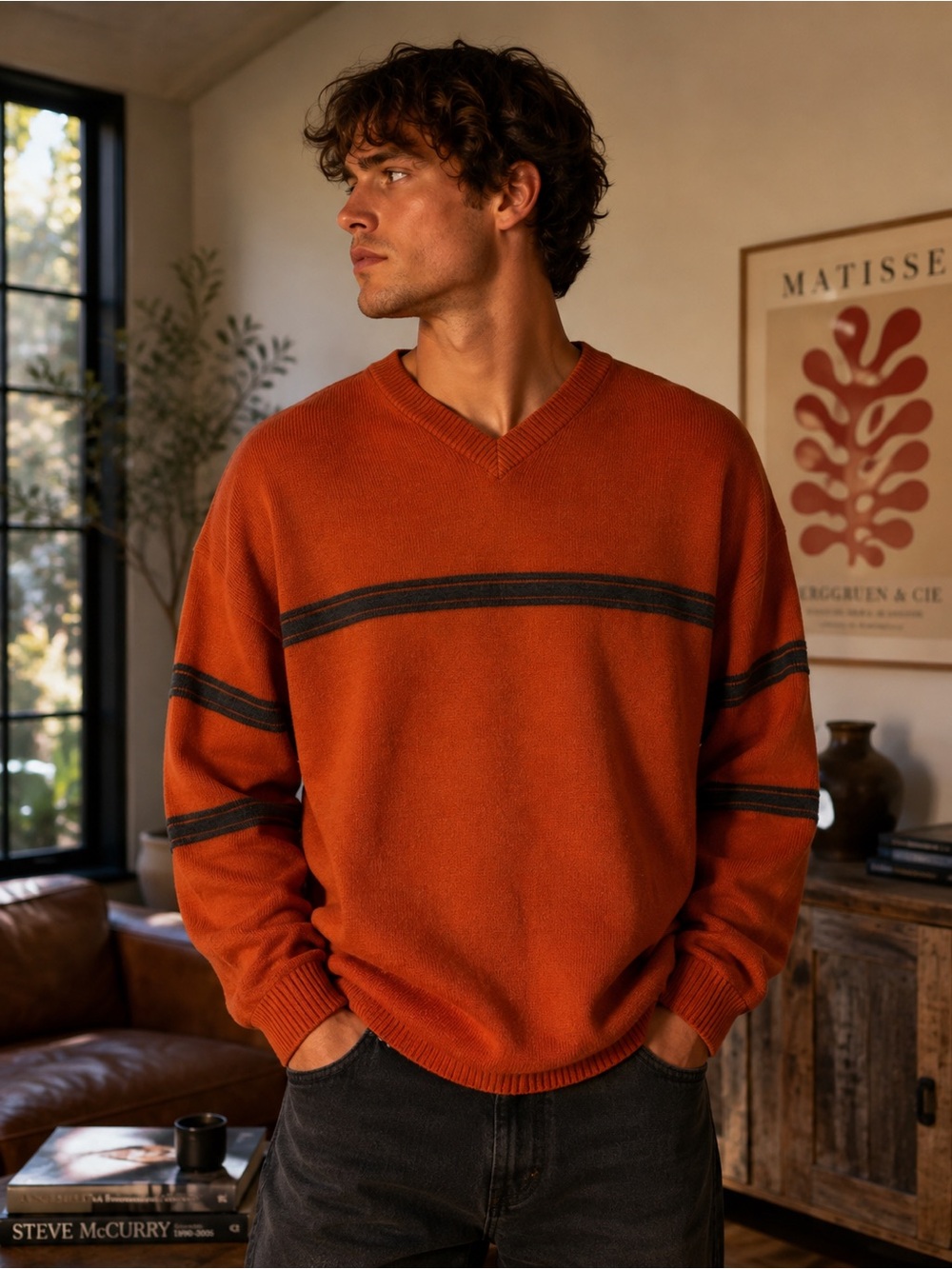 Extreme Gear Men's V-Neck Sweater - Size XL